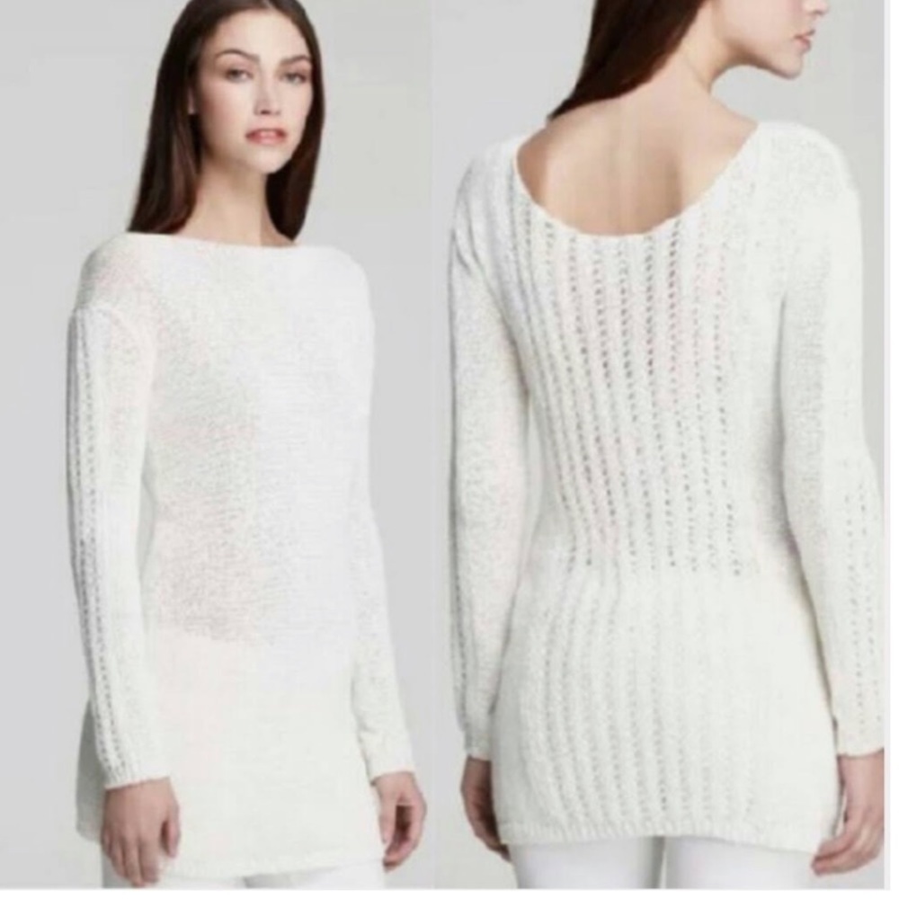 Rachel Zoe ‘Karla’ Sweater NWOT Cotton Blend Knit Ivory Womens Plus Sz XXL